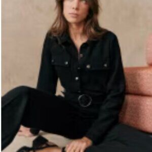 Sezane Black  Brooklyn Jumpsuit- Size 4